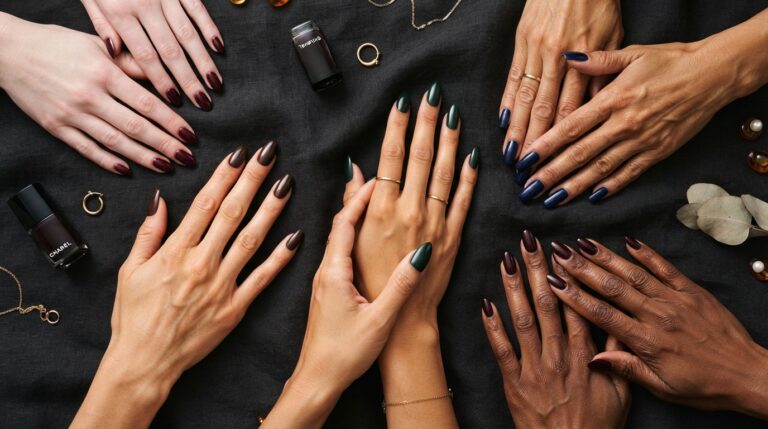 Dark Nail Color Ideas for Every Skin Tone
